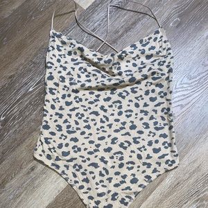 Abercrombie and Fitch leopard print bodysuit. Size small
